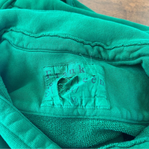Frank & Eileen Eileen Sweatshirt Button-Up Triple Fleece in Ivy, Size M, NWOT - Picture 5 of 10